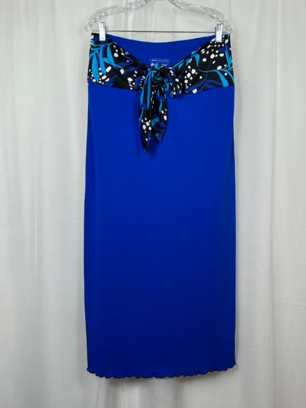 Coolibar Pareo Cover-Up UPF 50+ Medium 2-in-1 Dress / Maxi Skirt Blue Tropical